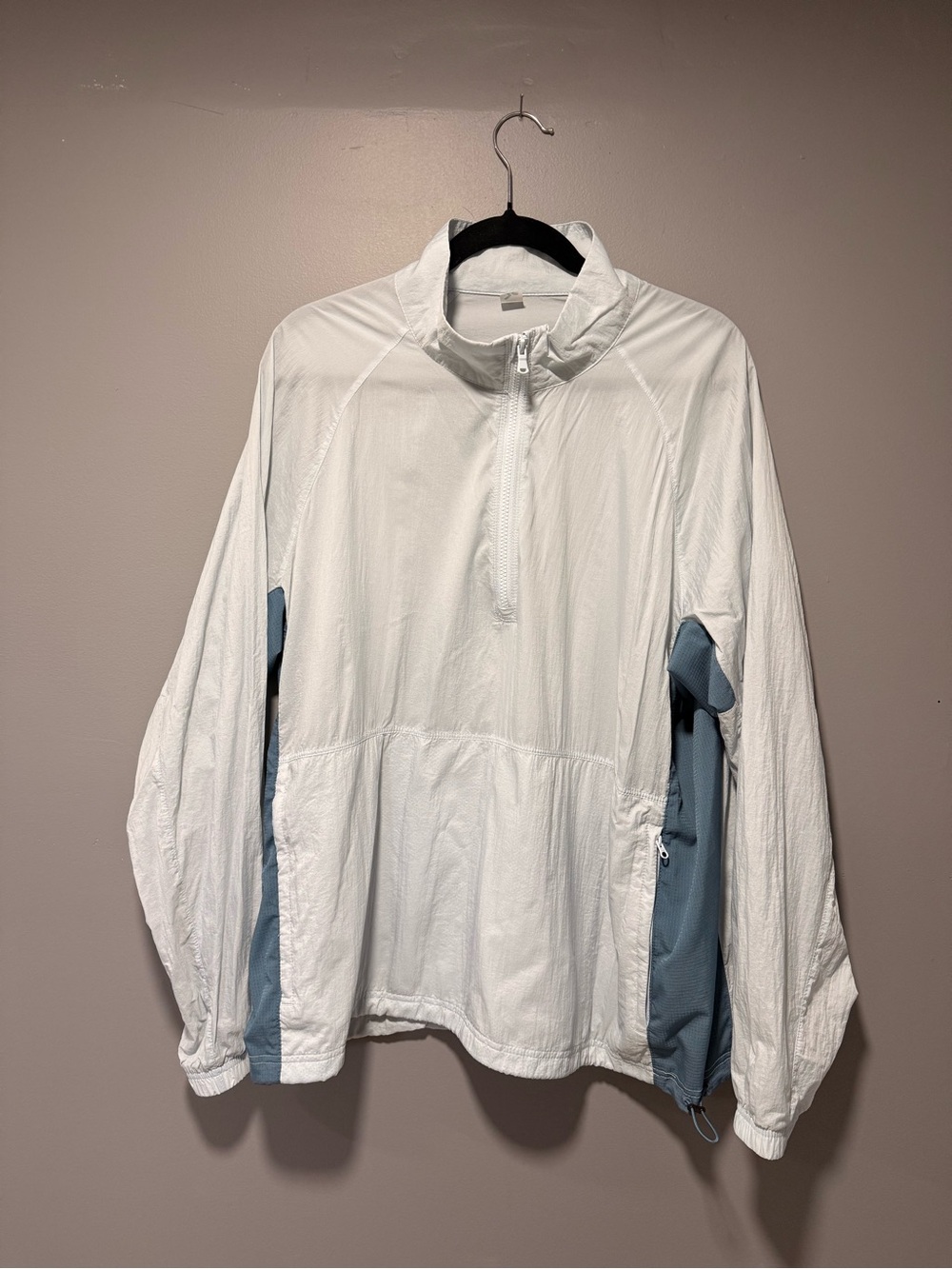 Old Navy light blue Quarter-Zip Pullover with Blue Side Panels - Women's